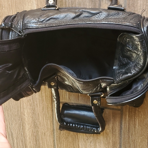 Black Leather Women's Bag - Picture 7 of 13